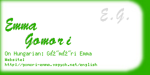emma gomori business card